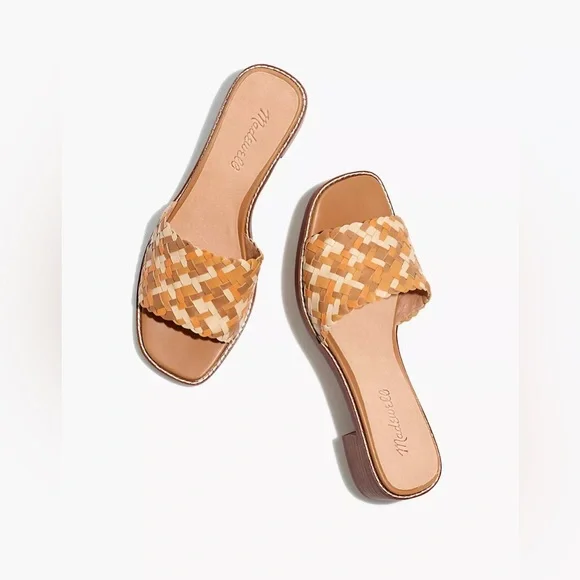 BNIB MADEWELL The Cassady Mule Size 8 in Woven Leather *SOLD OUT ONLINE* - Picture 1 of 5